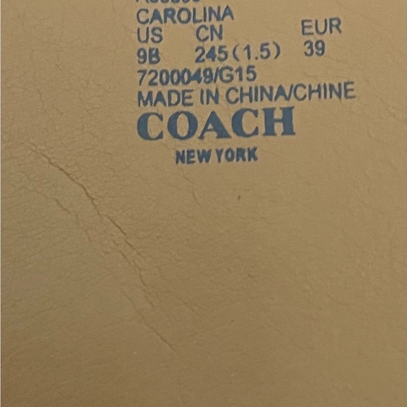 Coach NWOB Brown Leather Boots Size 9B / 39 - Picture 10 of 10